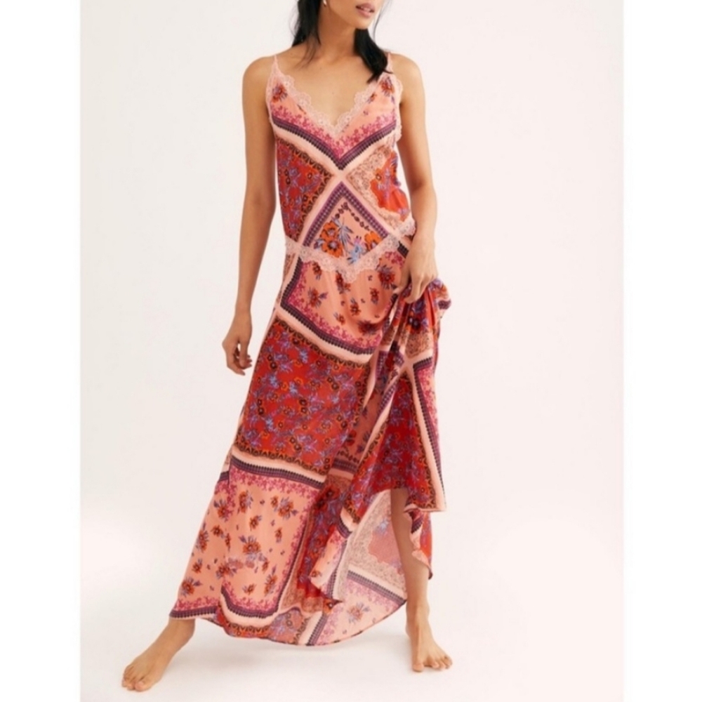 NWT Free People Stevie Printed Maxi Dress
